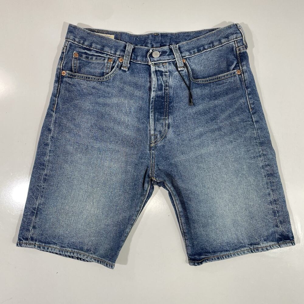 Levi’s Premium 501 Denim Blue Jean Shorts Men’s 31” Button Fly EUC